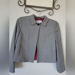 Calvin Klein Women's Black and White Jacket